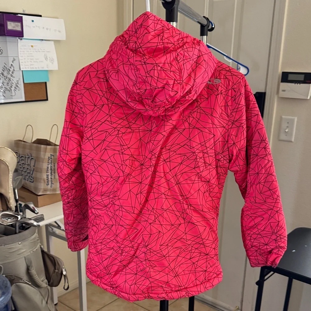 Champion M (7-8) Kids Pink Geometric Jacket